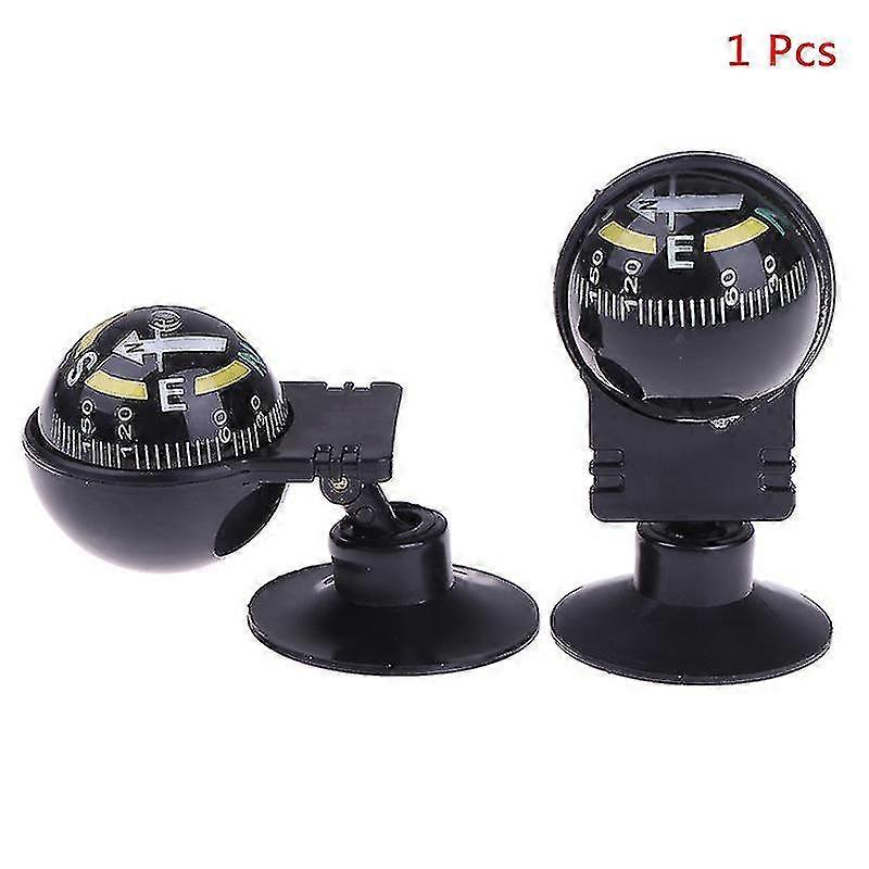 High-Quality 1pc 360 Degree Rotating Waterproof Vehicle Navigation Ball-Shaped Car Compass with Suction Cup, Suitable for Various Vehicle Br
