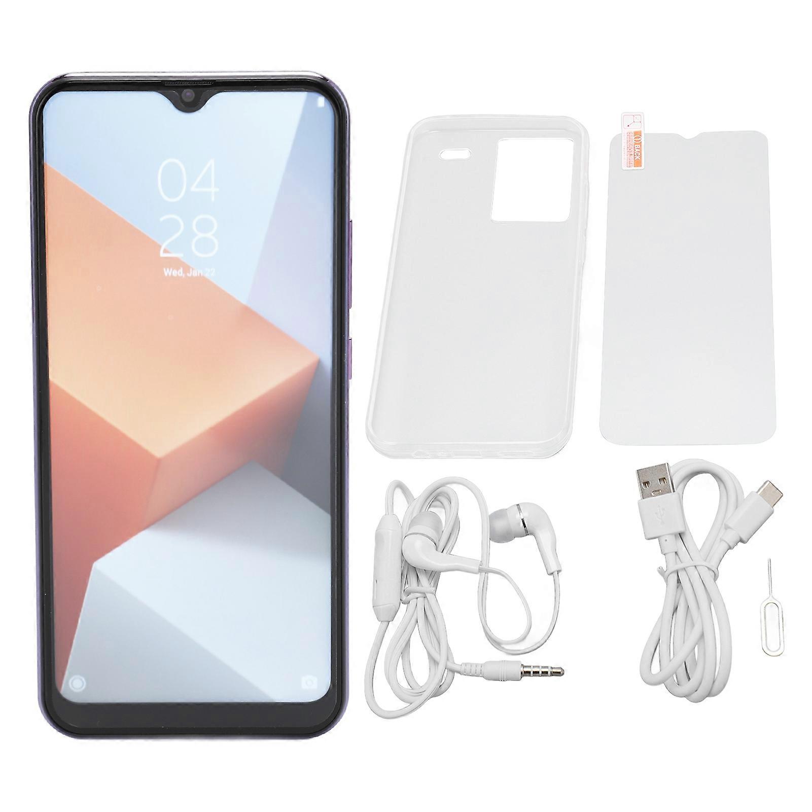 Purple Note13 Pro+ Smartphone - 6.49" 1080x2400 Display, 8GB RAM, 64GB Storage, 8MP Camera
