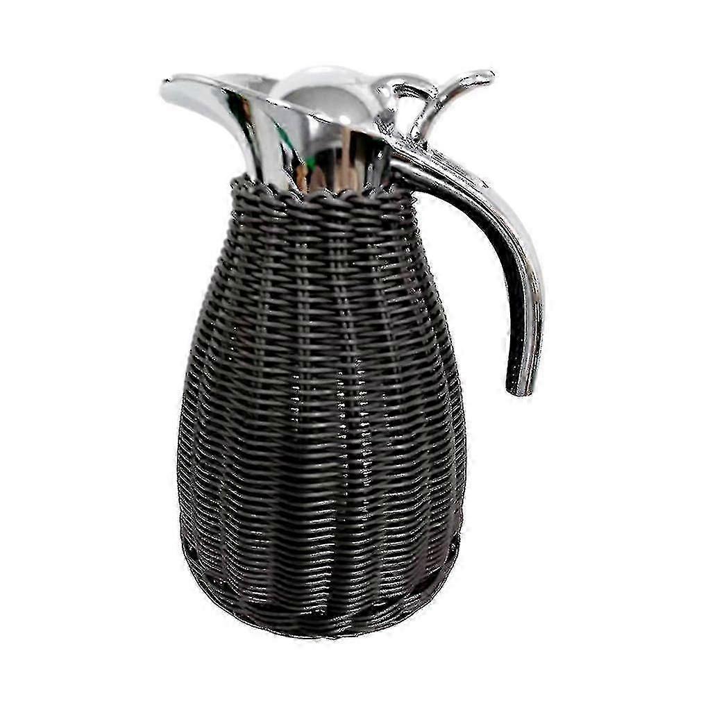 Nyd friskbrygget kaffe når som helst kaffe termisk karaffel rattan te