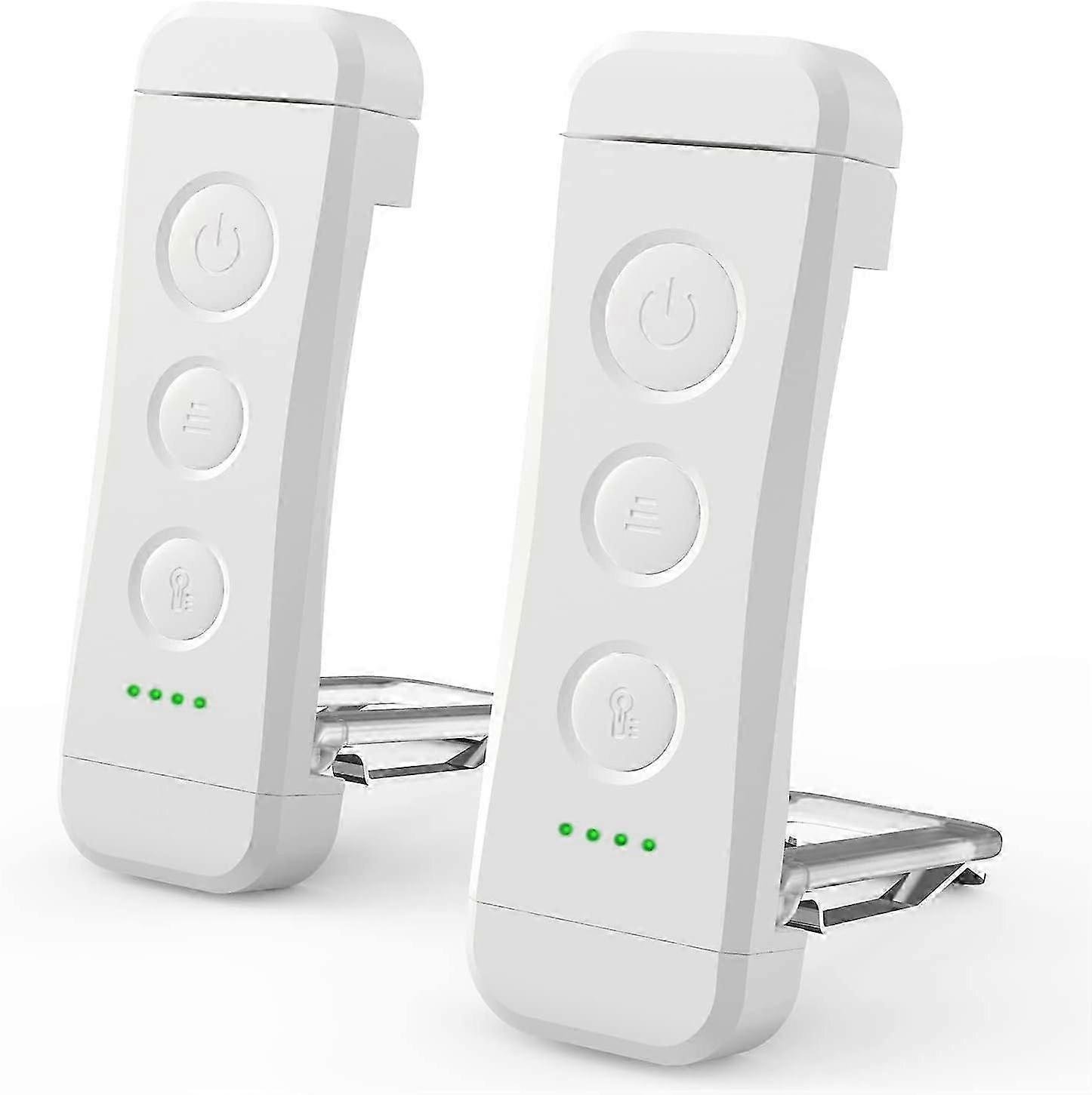 USB Rechargeable Book Light, Eye Caring Reading Light Clip on Book, 3 Colours & 5 Brightness Dimmable, Portable Flexible, 2pcs