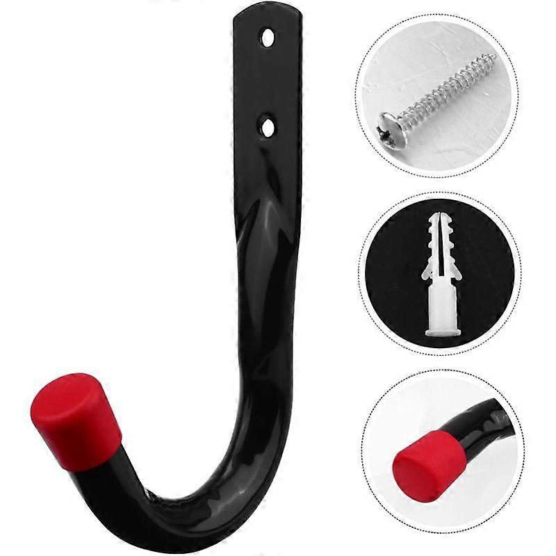 6pcs Heavy Duty Garage Hooks: Garage Hose Ladder Hanger - Wall Mount Utility Hooks with Screws for Tools Organization Hanging