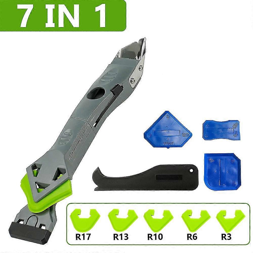 7 In 1 Silicone Scraper Sealant Smooth Remover Tool Set for Floor Caulk Finishing and Grouting