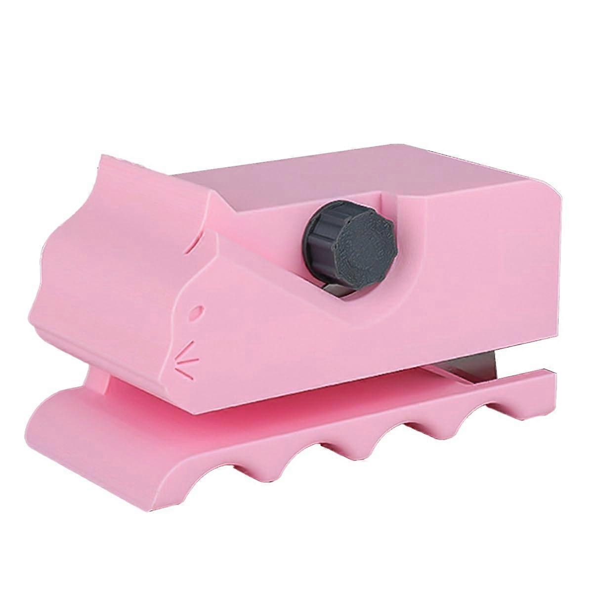 Cardboard Strip Cutter for DIY Cat Scratcher, 3D Printed Handheld Tool, Pink Recycling Machine for Cardboard Cutting