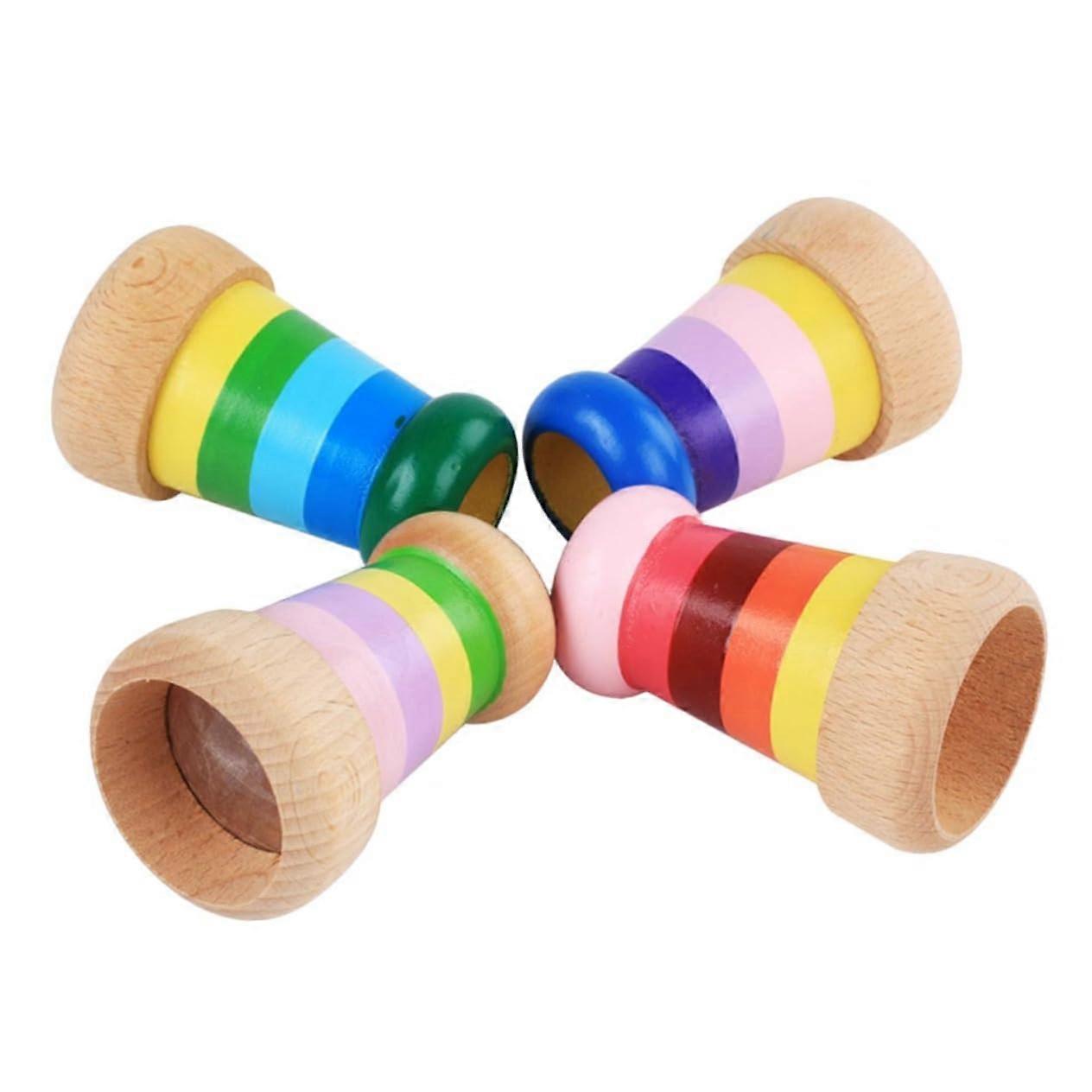 Delicate Wooden Kaleidoscope for Stylish Educational Toy, Enhances Creativity