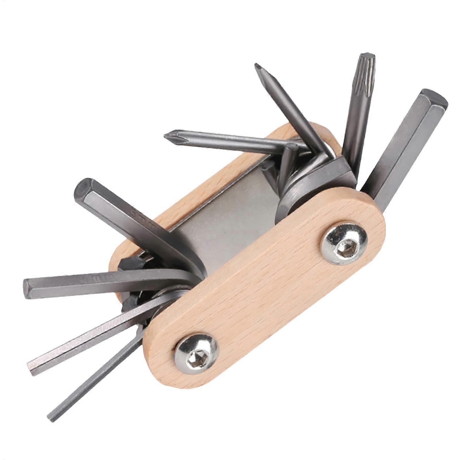 Bike Tool Kit 8-In-1 Road and Mountain Bike Repair Tool Set Multi-Function Cycling Maintenance Kit Portable All-In-One