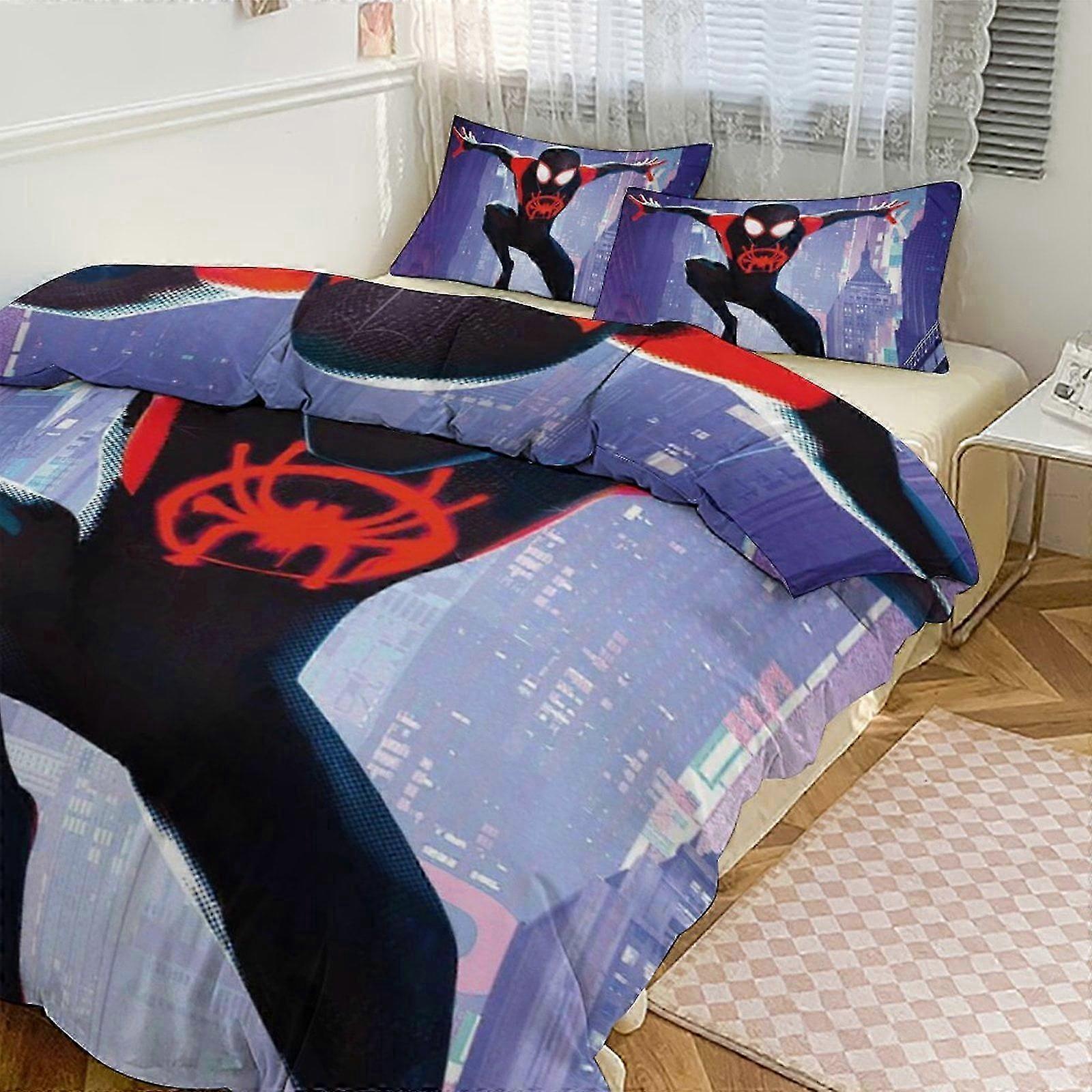 Bedding Set for Spiderman Room Decor 3 Piece Set with Sheets and Pillow, Super Soft Fade Resistant Microfiber