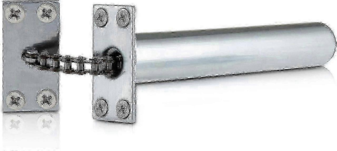 Satin Chrome Concealed Door Closer for Interior Doors, Soft Close Automatic Internal Door Closer