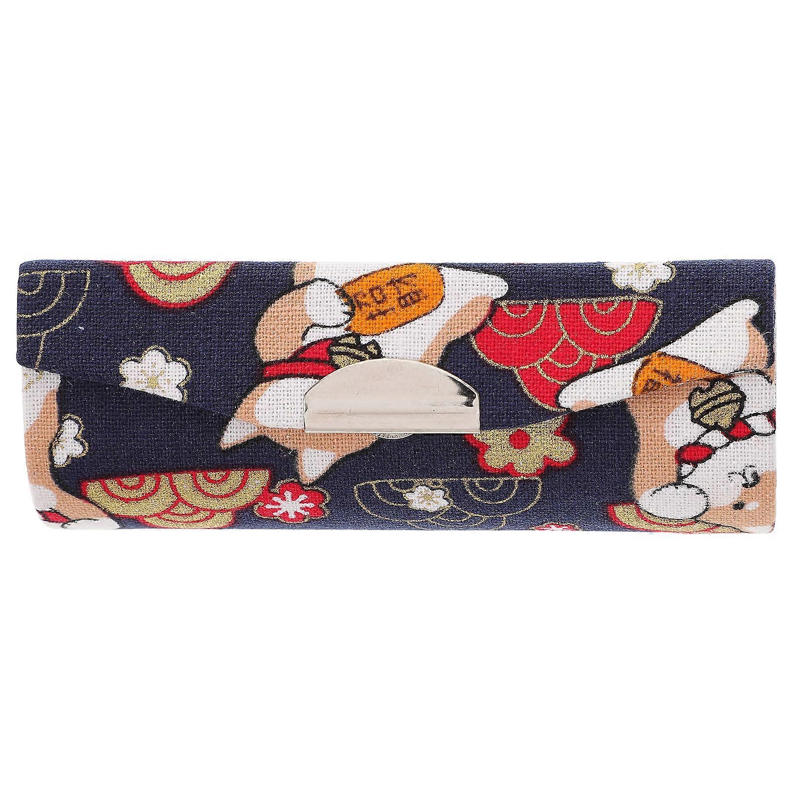 Japanese Style Portable Lipstick Case Lightweight Durable Holder for Travel Hiking and Daily Use Decorative Design