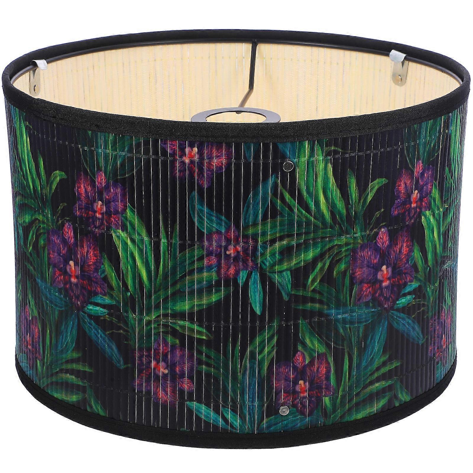 Chinese Style Bamboo Lampshade Rustic Structure For Room Versatile Lighting Fixture 1Pcs
