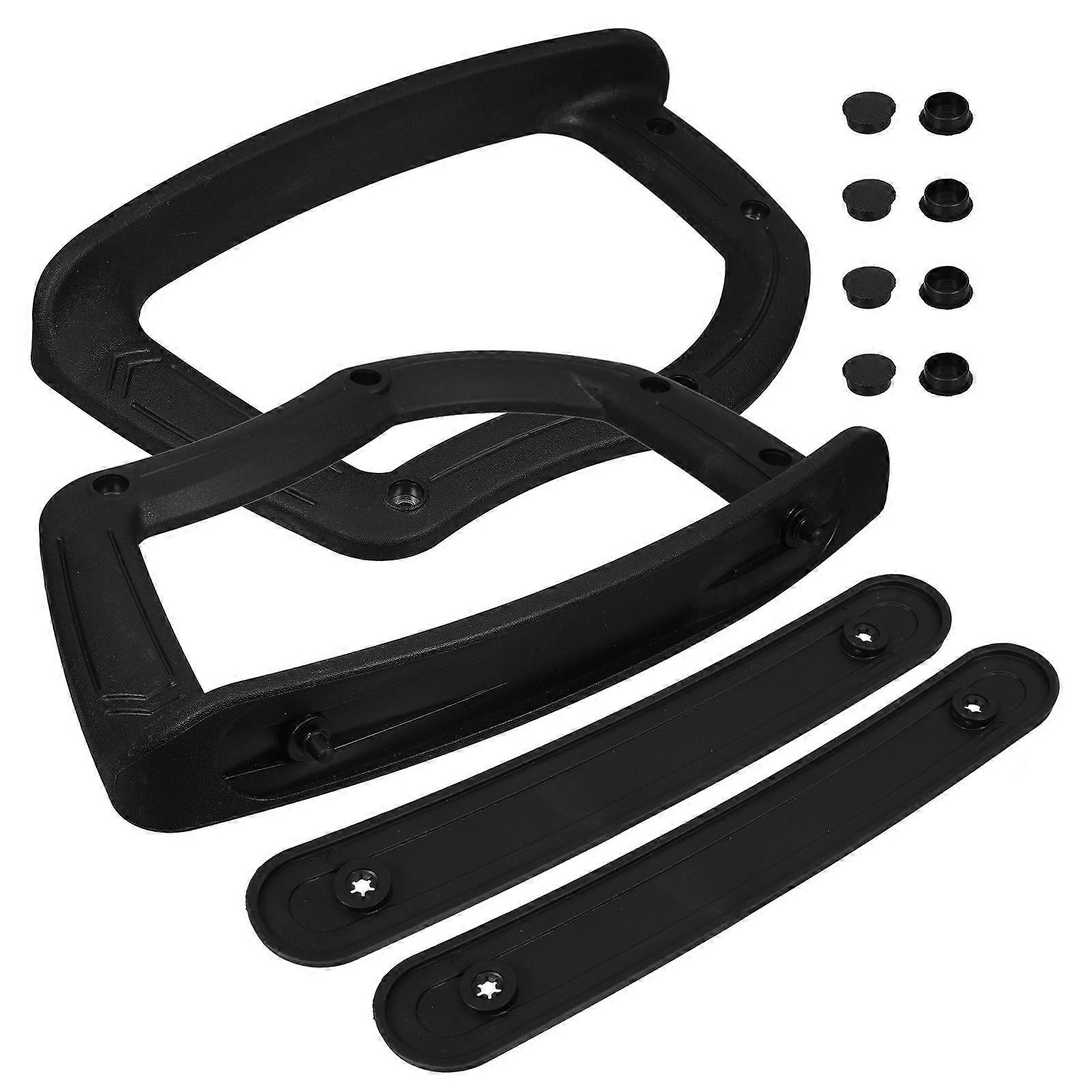 Arm Covers For Chairs Refined Design Office Use Ergonomic Armrest 21.00X10.00X2.00CM Black 1 Pair