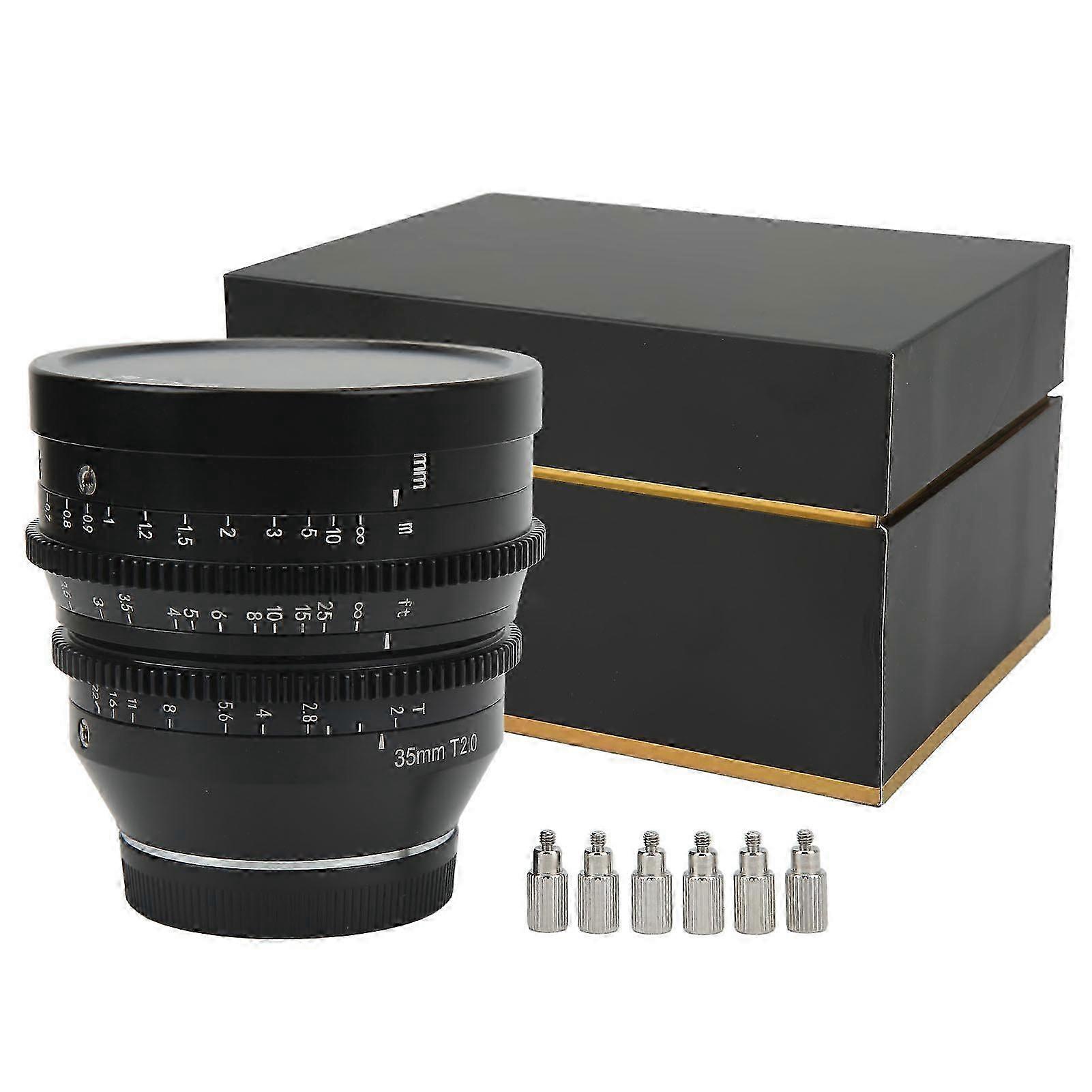 T2.0 Cine Lens Set For Sony E-mount - Manual Focus, Controlled Breathing, Soft Bokeh