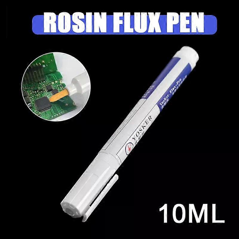 Stand 10ml No-clean Rosin Flux Pen for Solar Cell Panels Electrical Soldering PCB Board Electrical Repairment Welding Fluxes Tool