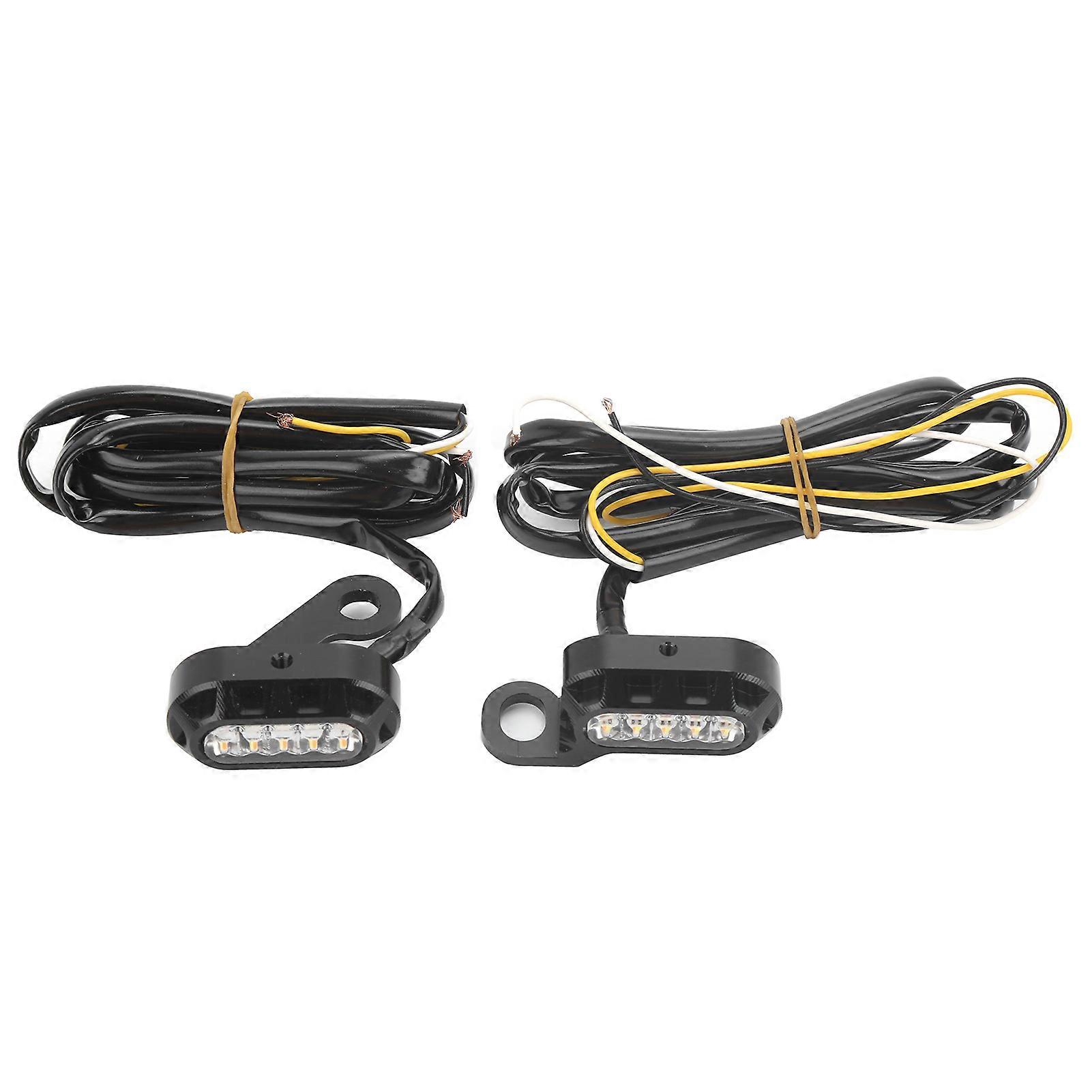 2pcs Motorcycle LED Turn Signal Light Indicator Transparent Lens Fit for XL 48 72 1200 883 2004-2020