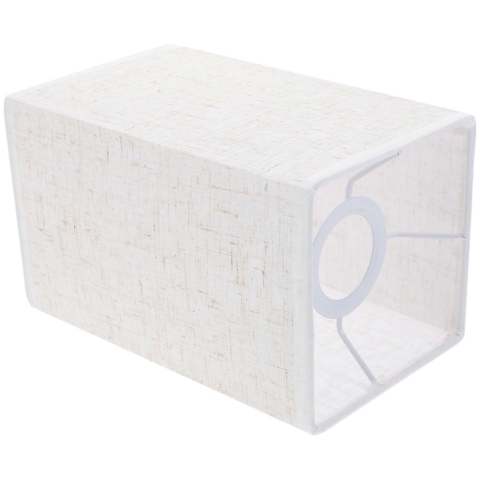 Linen Drum Lamp Shade Linen Cloth Art Lamp Shade Study Office Light Diffusion 20X12CM 1Pack