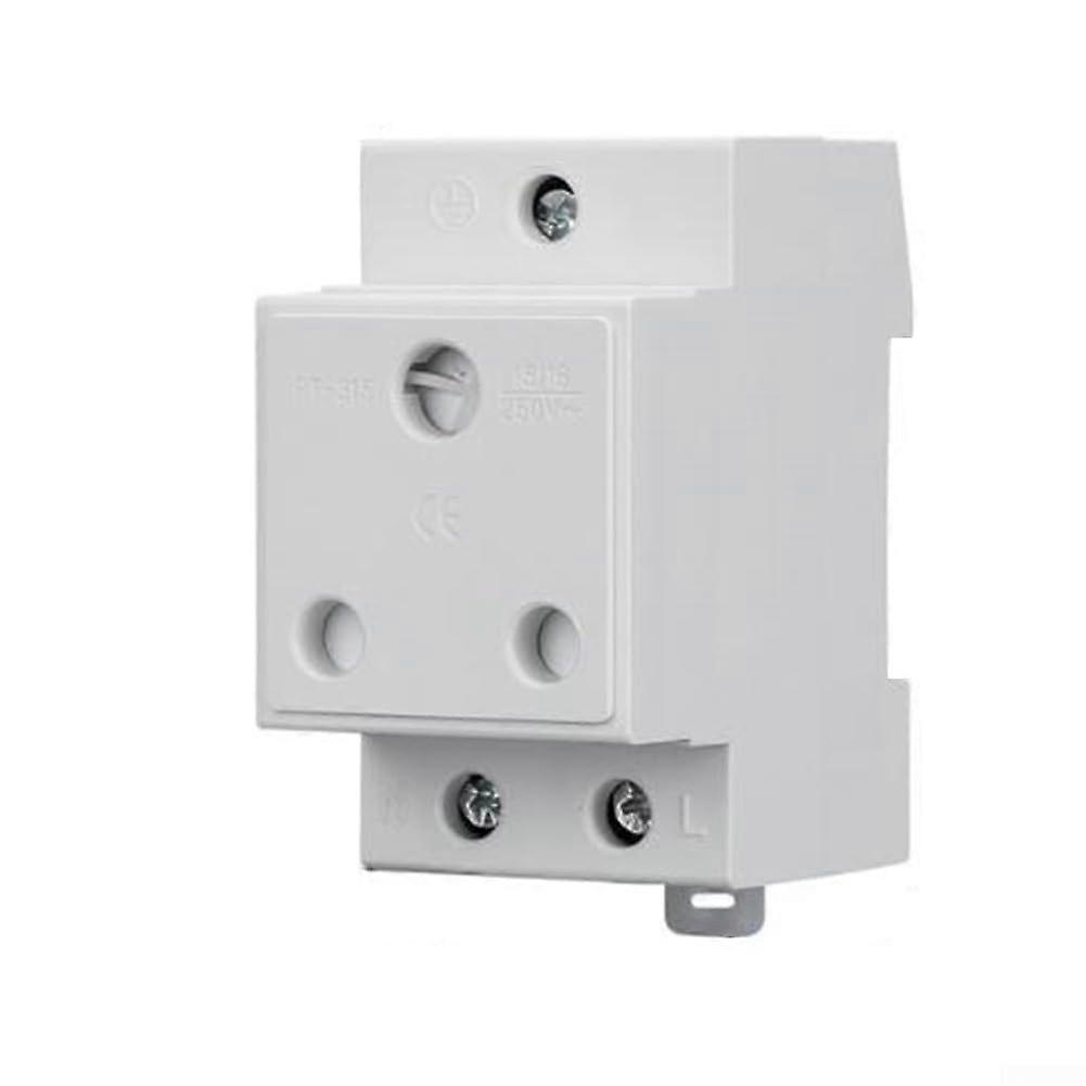 Efficient DIN rail socket with builtin protection against electric shock (ZA)