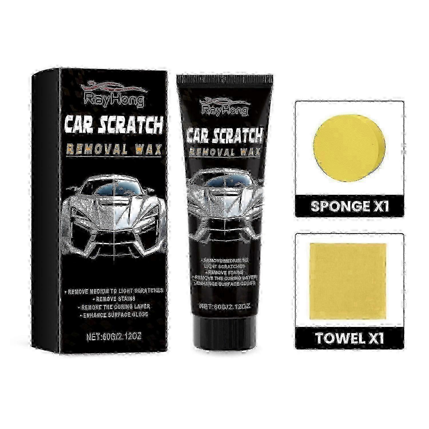 Rayhong Car Scratch Removal Wax, Car Polish Refinish Coating Maintenance Finish Repair Scratch Paste