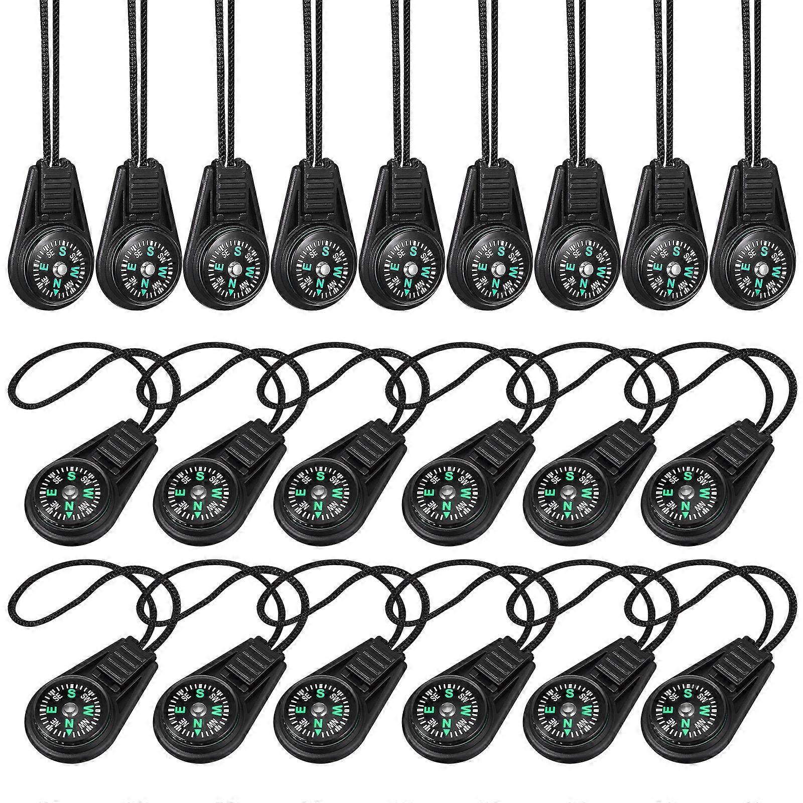 20 Pcs Mini Compasses with Lanyard – Portable High Tools for Hiking, Camping, and Outdoor Adventures