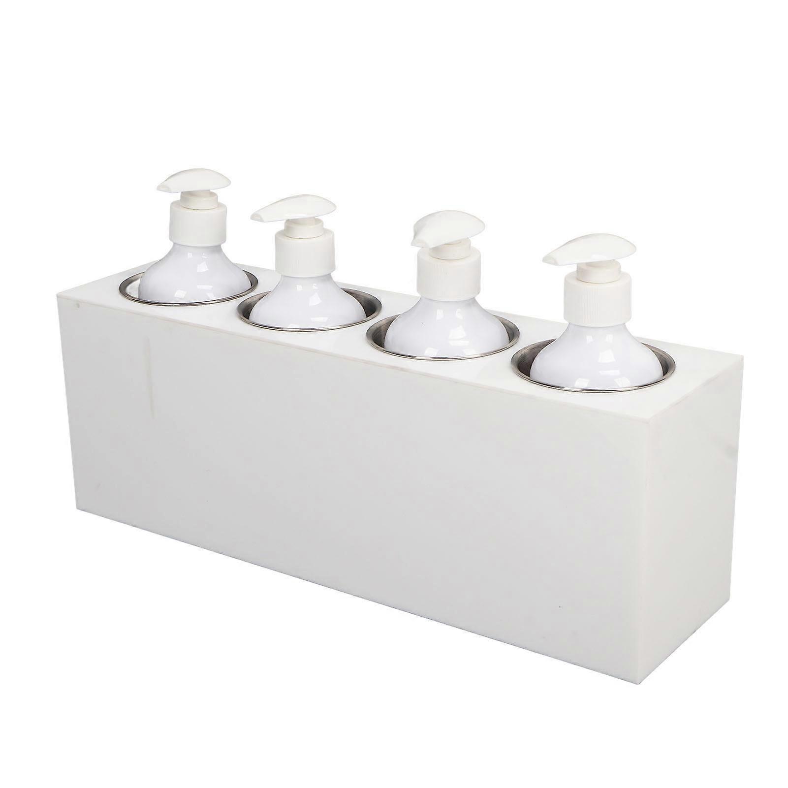 Massage Oil Heater 4 Bottles Constant Temperature Adjustable Fast Heating Lotion Warmer 110‑