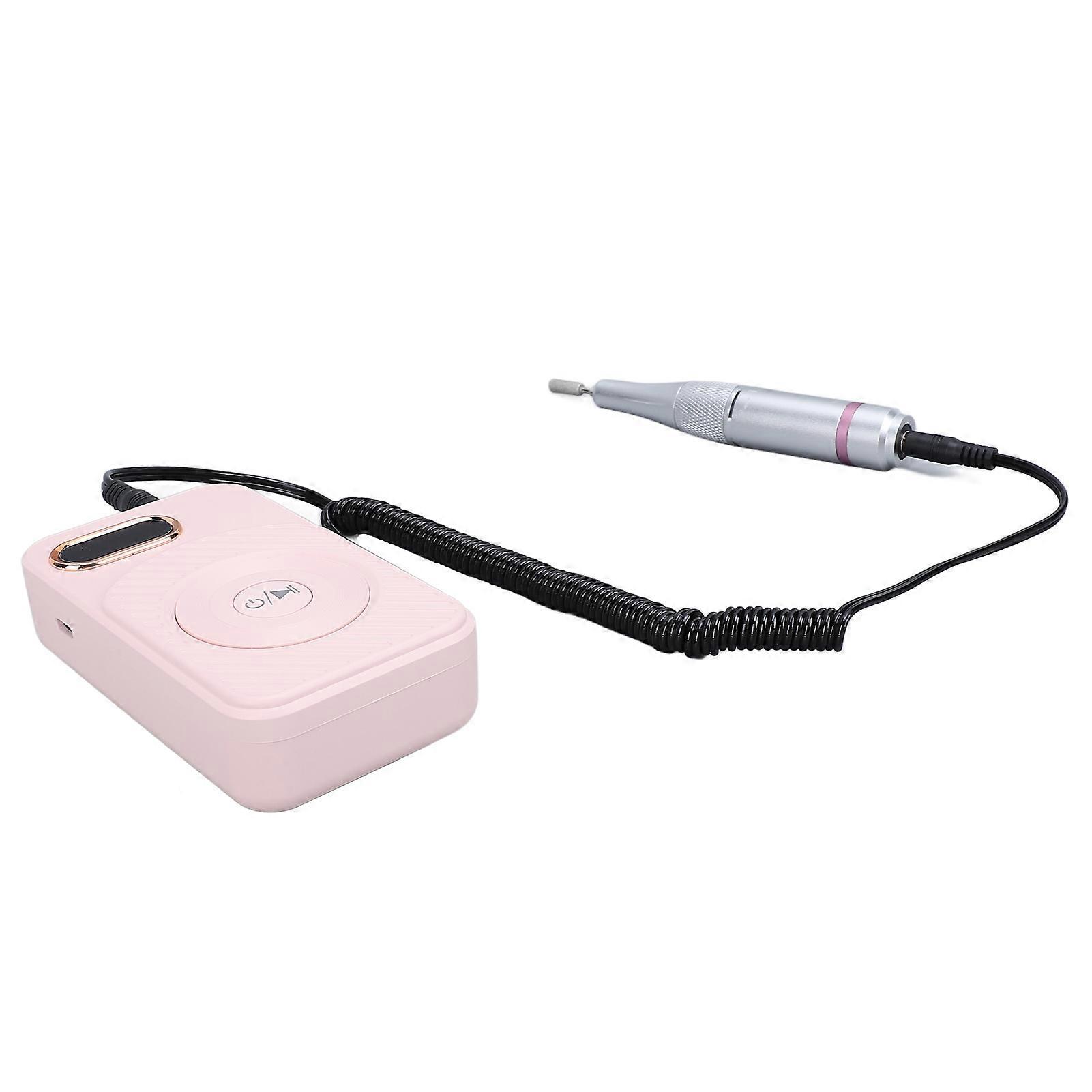 Nail Drill Machine Rechargeable Portable 0‑45000rpm LCD Display Electronic Nail File