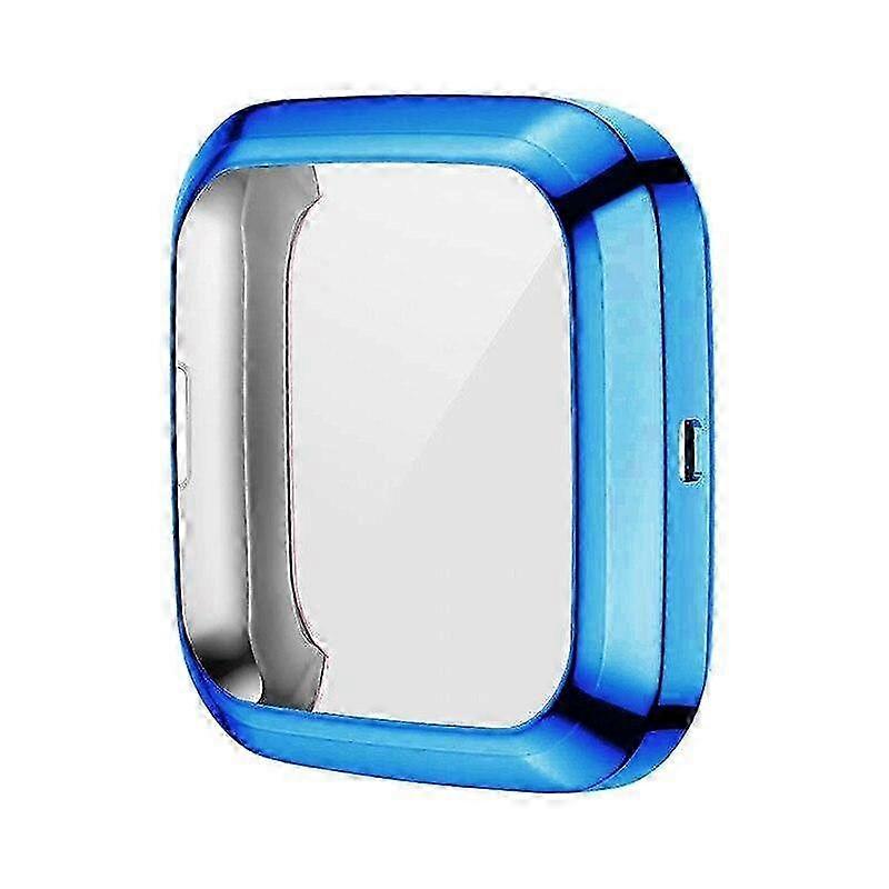 Protective Case For Versa Lite / Versa 2 / Versa Tpu Cover Bumper With Screen Protector Watch Shell Accessories Fitbit Versa blue