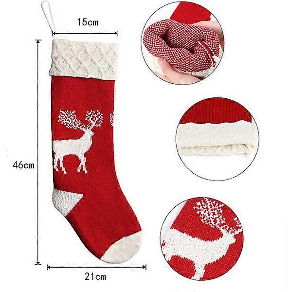 Weihnachtsstrumpf hängender Kleiderbügel, rot+grün