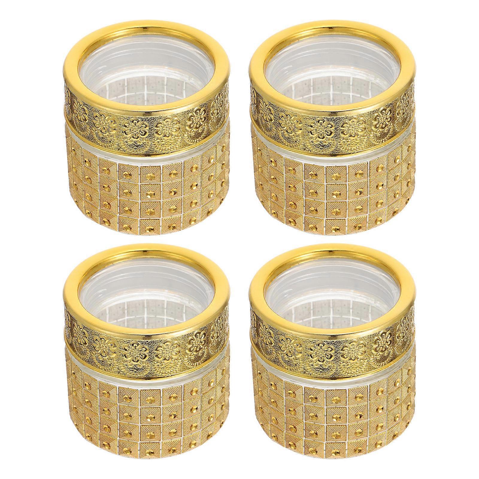 4Pcs δημιουργικά μπουκάλια αποθήκευσης 10g πολυτελή χρυσά μπουκάλια χρυσά