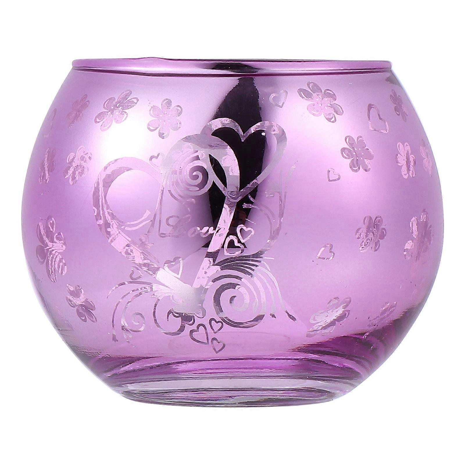 Candle Holder Glass Material Home Use Ornaments 8X8X8CM DIY Aroma Candle 1Pack