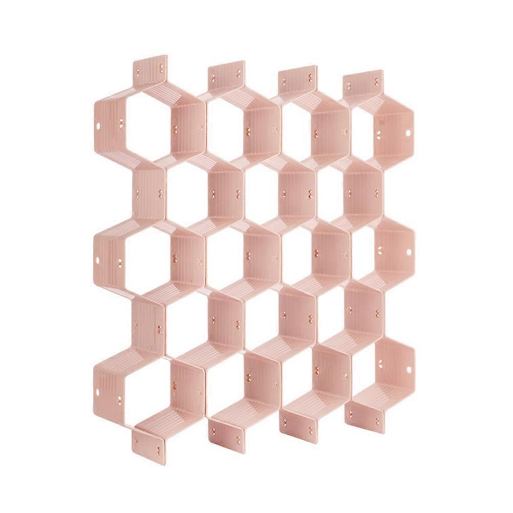 Plastic Storage Box Honeycomb Style Closet Organizer For Underwears Socks Tights Space Saving Home Use 14.6×2.8×2.8In 1Pack