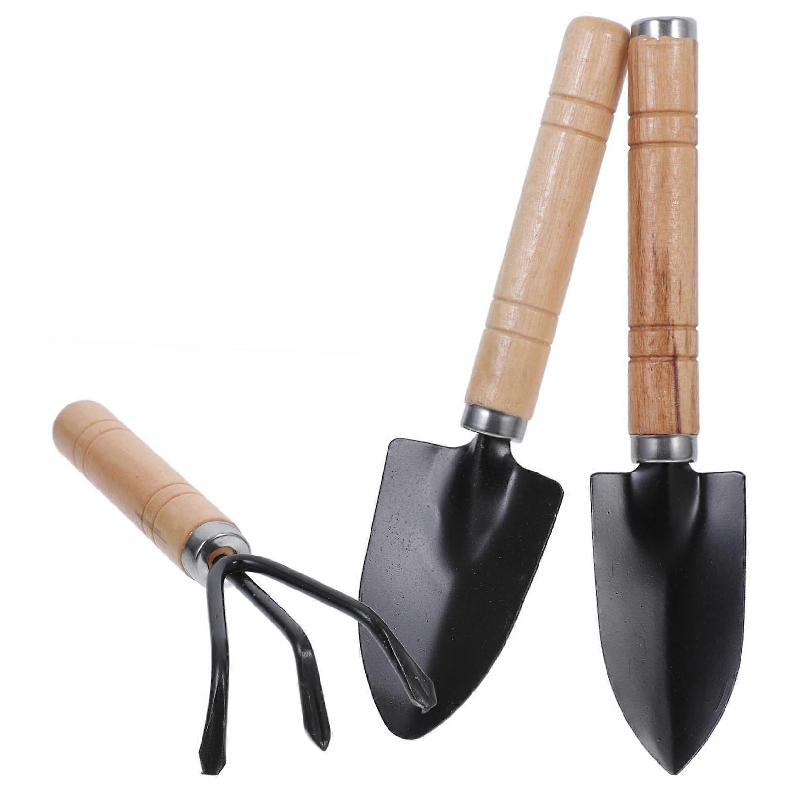 1piece garden tool set with hand trowel, shovel, and rake, ergonomic design for flowers, vegetables, and succulents, durable construction.
