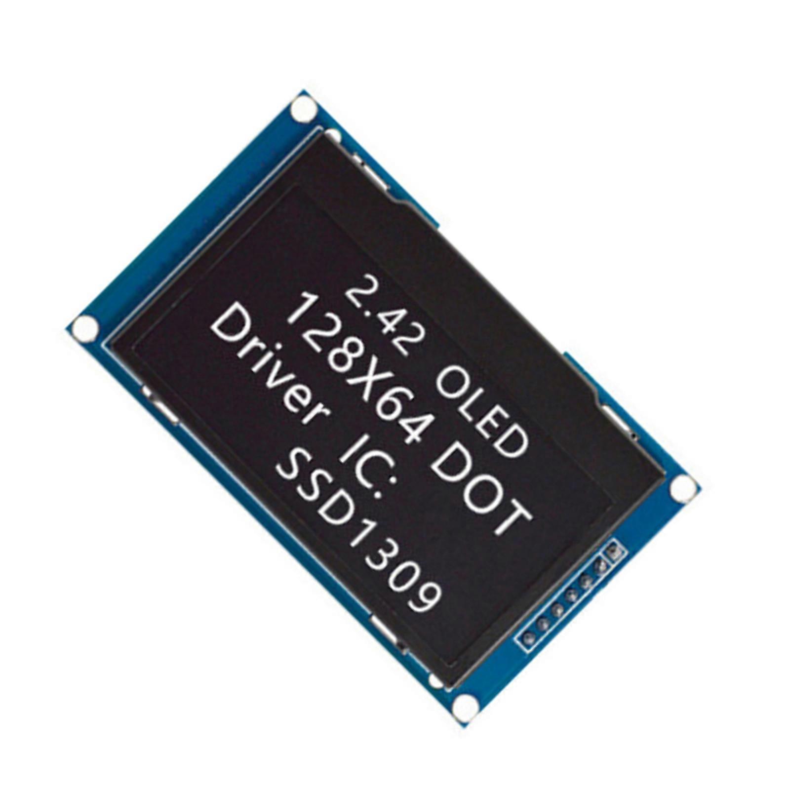 Thin 2.42Inch Display Module SPI/IIC Interfaces Emitting Technology High Resolution Graphics  White
