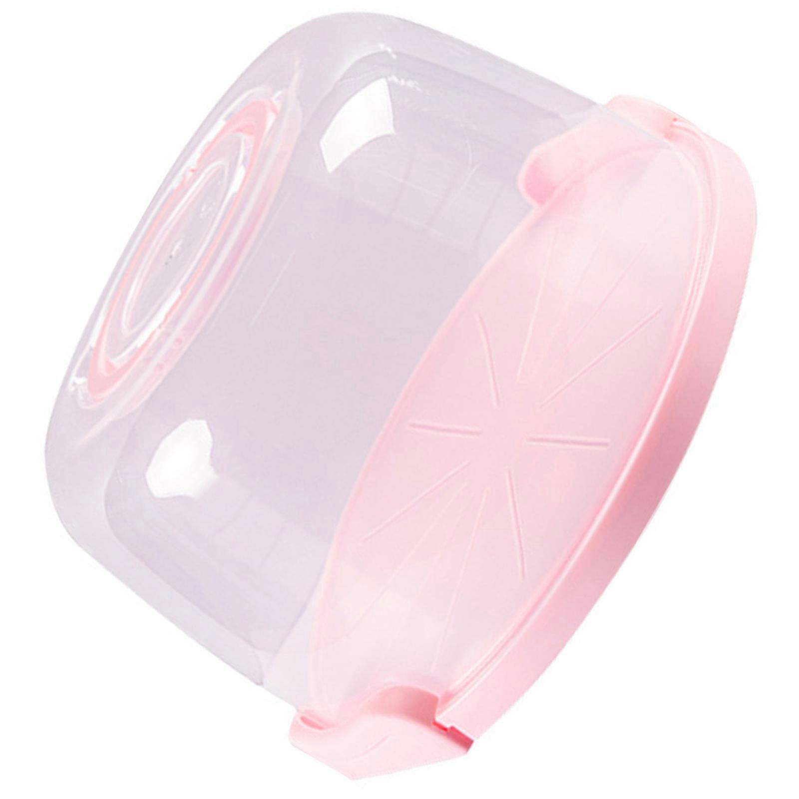 Transparent Cake Container With Ergonomic Handle Kitchen Baking Essential Party Travel Friendly Dessert Storage Box Multicolor
