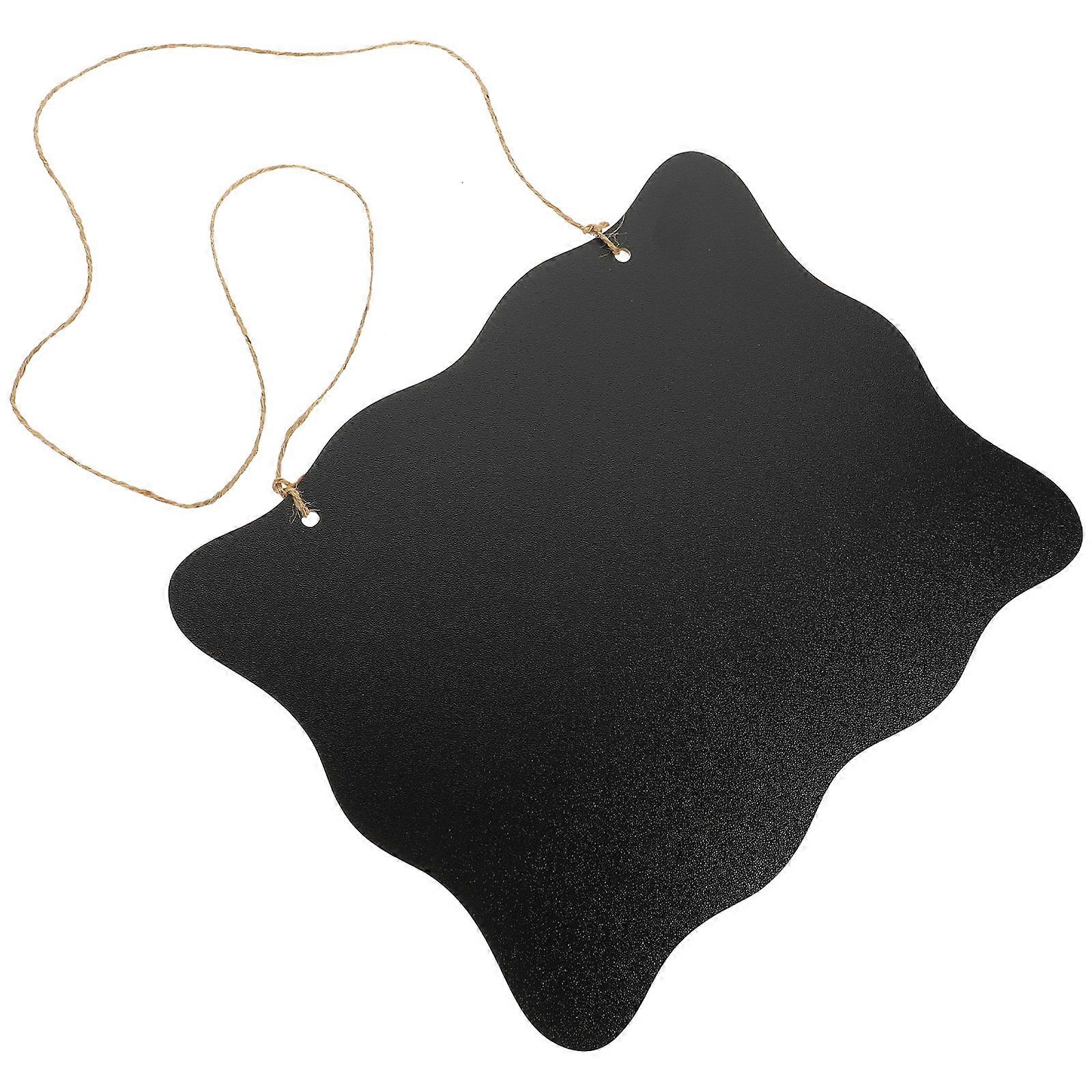 Black Board For Wall Memo Board Office Supply Erasable Reusable 9.8×8×0.1in 1Pcs