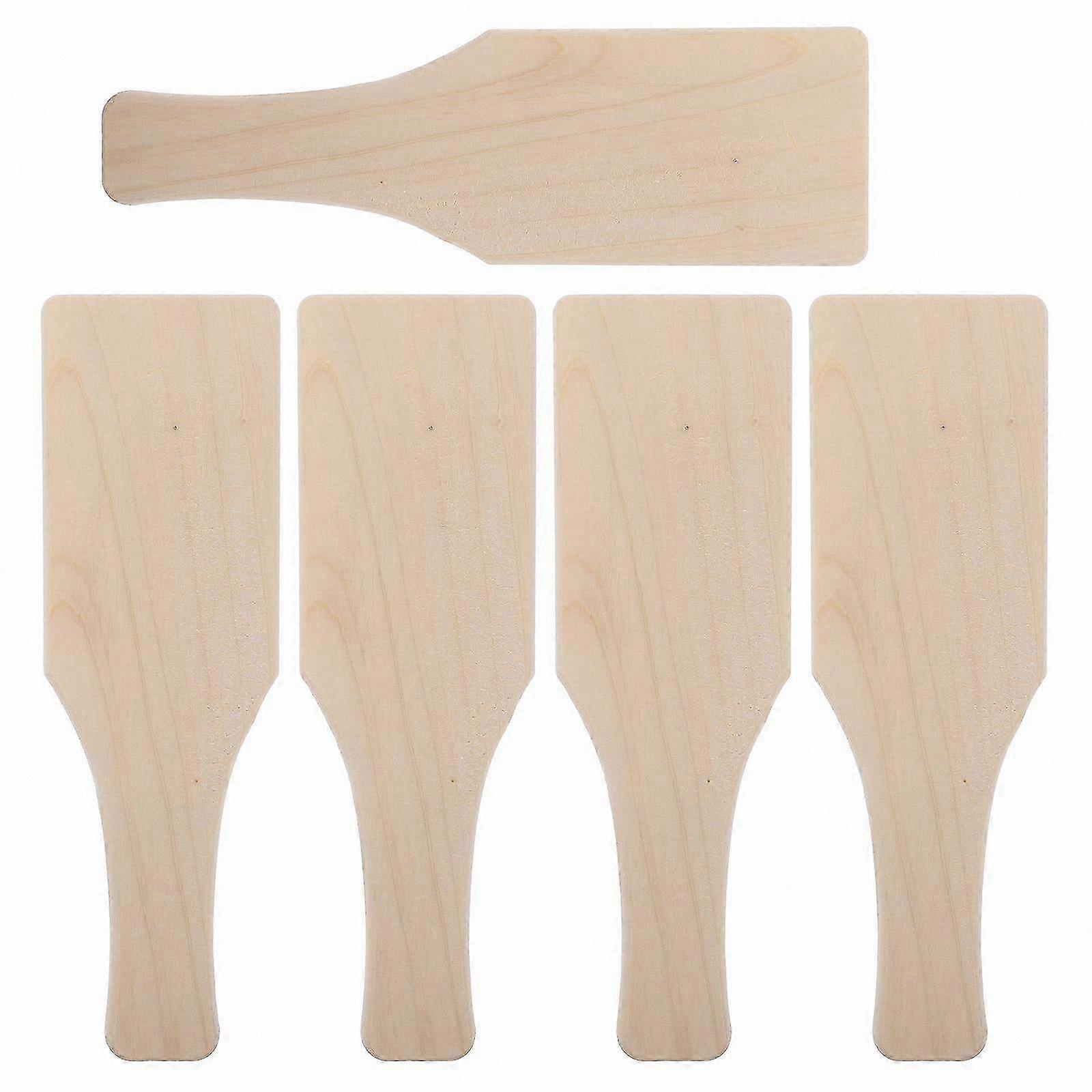 5-Pack Wooden Clay Modeling Tools for Pottery Crafting Portable Handmade Sculpting Boards and Accessories for Home Studios