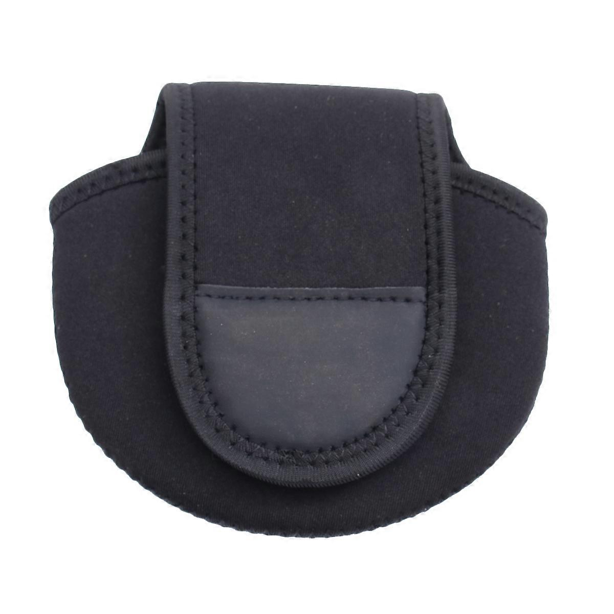 Durable WaterResistant Fishing Reel Storage Pouch with Impact Resistant Padding for Fishing Tools Use Black 7x4.5x2.5 inches