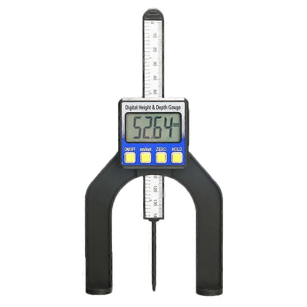 Digital Depth Gauge for Router Tables – LCD Height Caliper with Magnetic Base – No Battery Needed – Precision Woodworking Measuring Tool