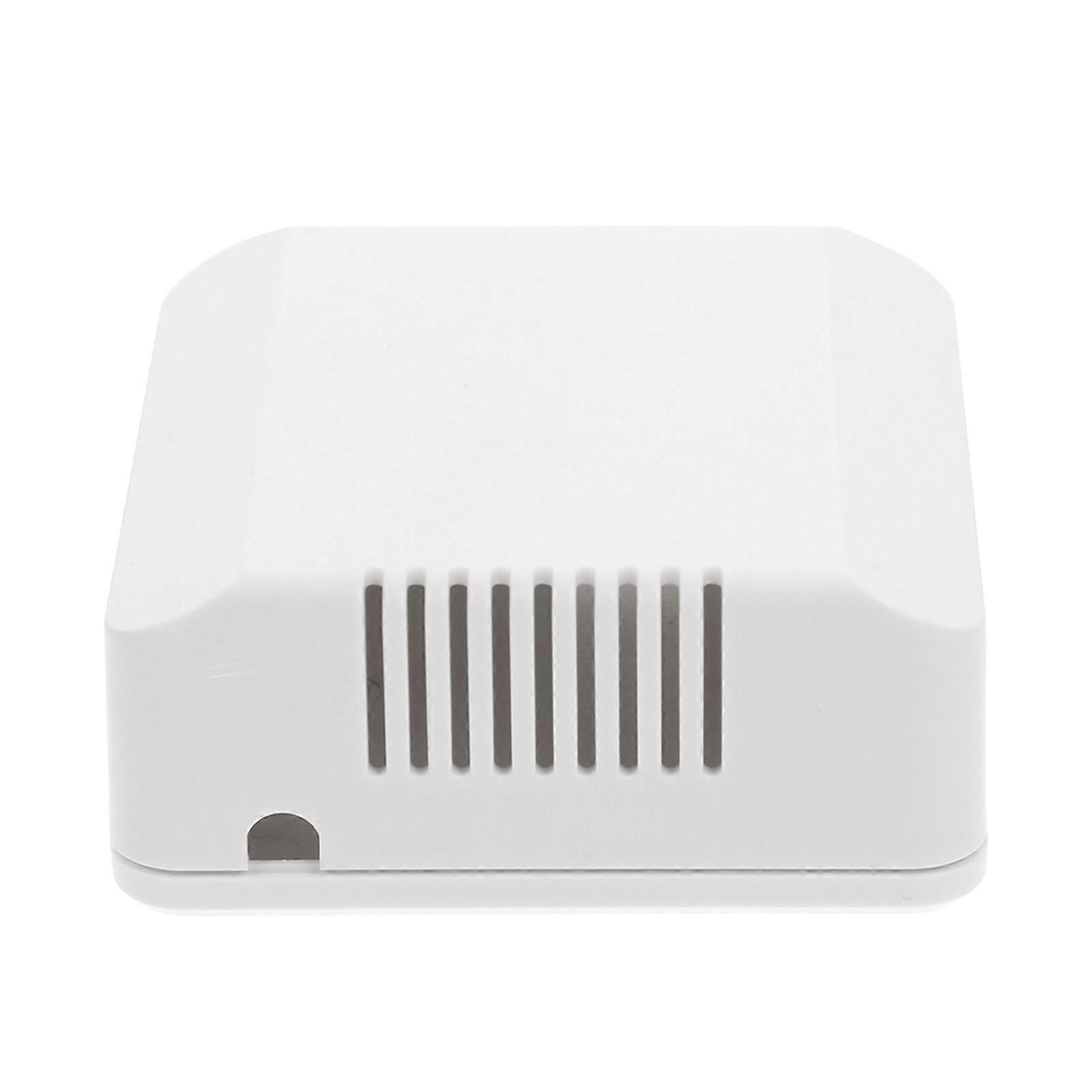 It sounds like you're looking for or describing a **plastic junction box enclosure** suitable for **electrical projects**, with features like