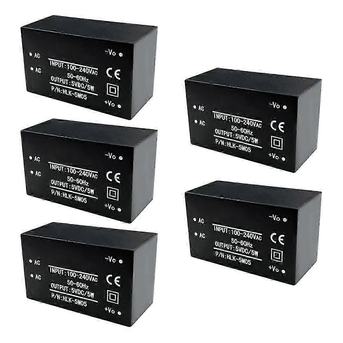 5PCS AC-DC Power Supply Module AC DC Converter 220V to 5V Intelligent Switching Module HLK-5M05