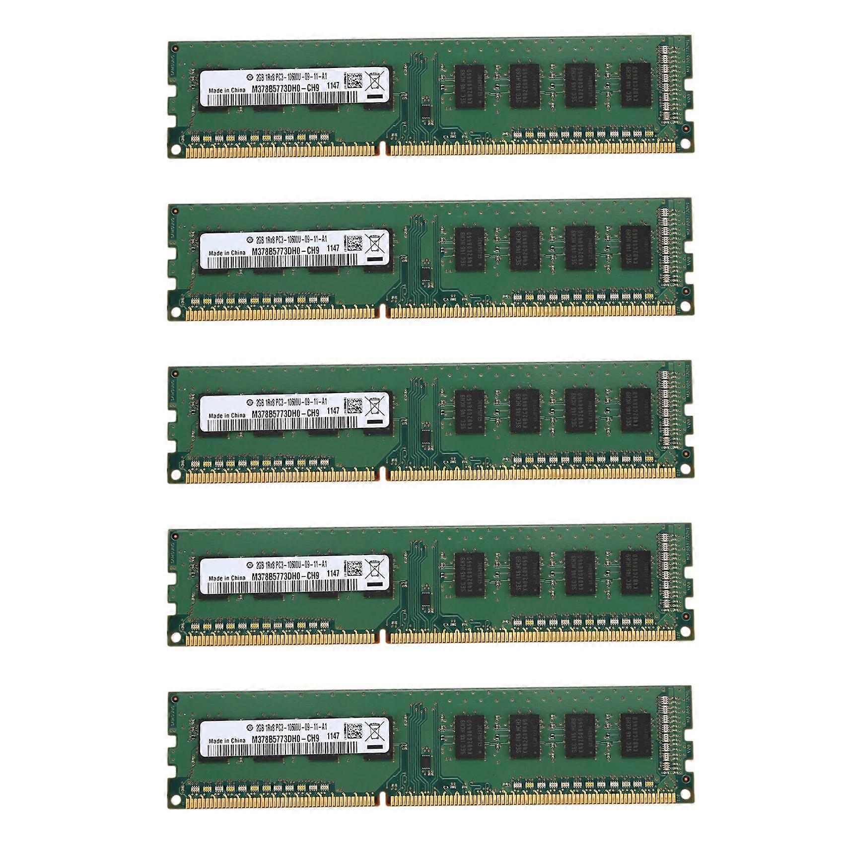 5X DDR3 2GB Ram 1333 MHz for Desktop PC Memory 240Pin 1.5V Dimm