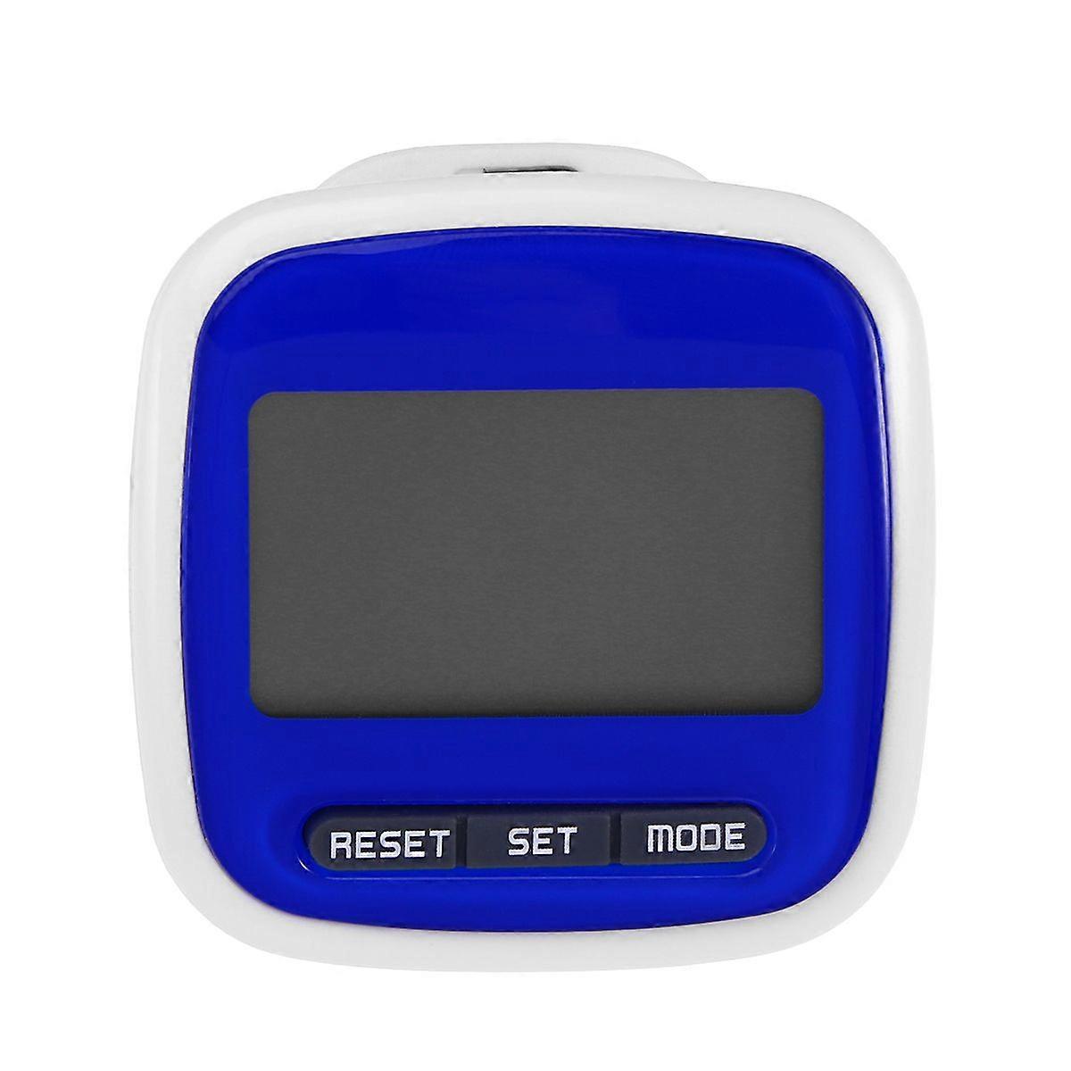 Multi-function LED Display Pocket Pedometer Step Counter (Blue)