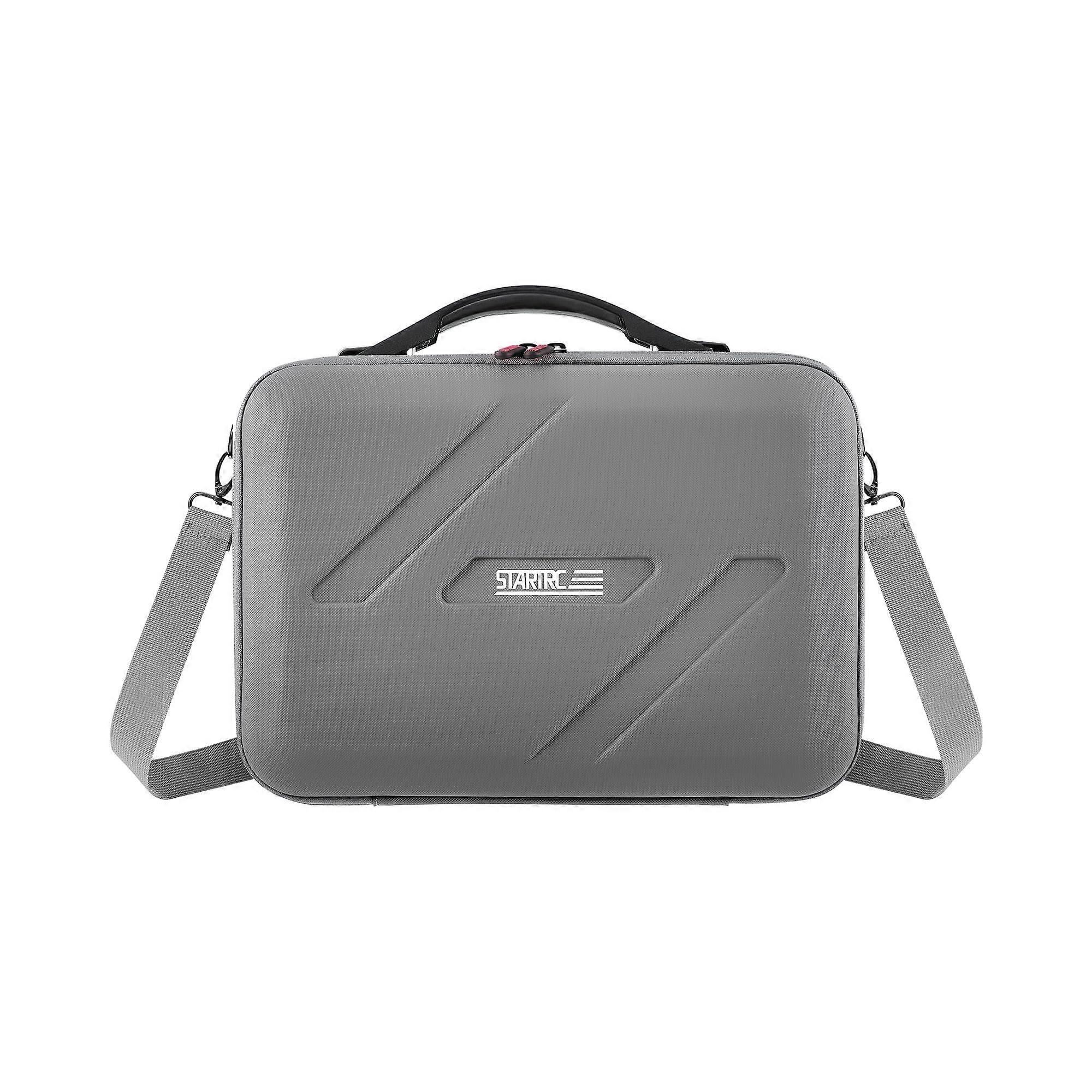 Hard Shell Carrying Case for DJI Flip, Waterproof Gray Polyurethane, Large Capacity 2-in-1 Travel Shoulder Bag and Handbag