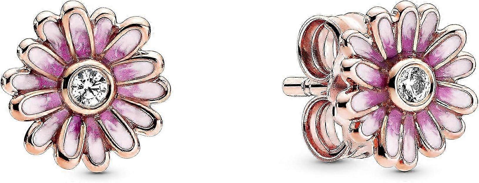 Rose Ear Studs "daisy" Rose Gold Plated