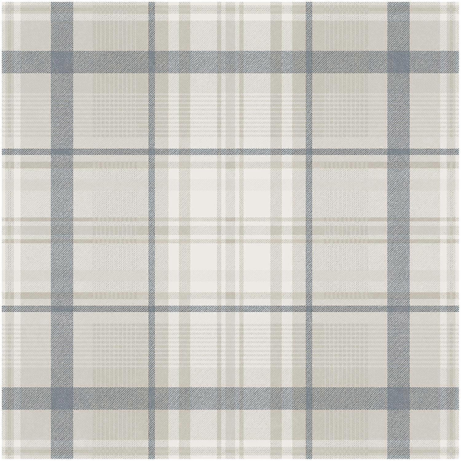 Holden Decor Kirkham Check Navy Wallpaper