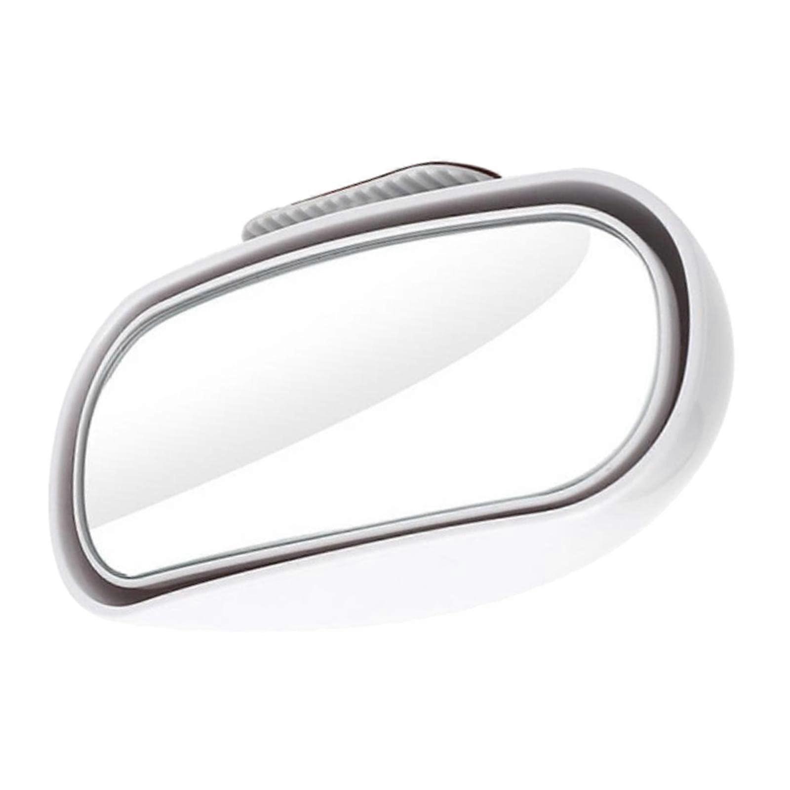 Car Mirror 360 Degree Rotating Angle-Adjustable Aftermarket Side-View Mirror White Compatible With Cars
