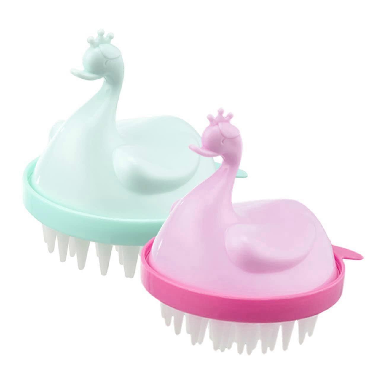 2 Pack Scalp Massager Brush for Gentle Exfoliation, Hair Cleansing and Relaxation for Adults, Random Colors