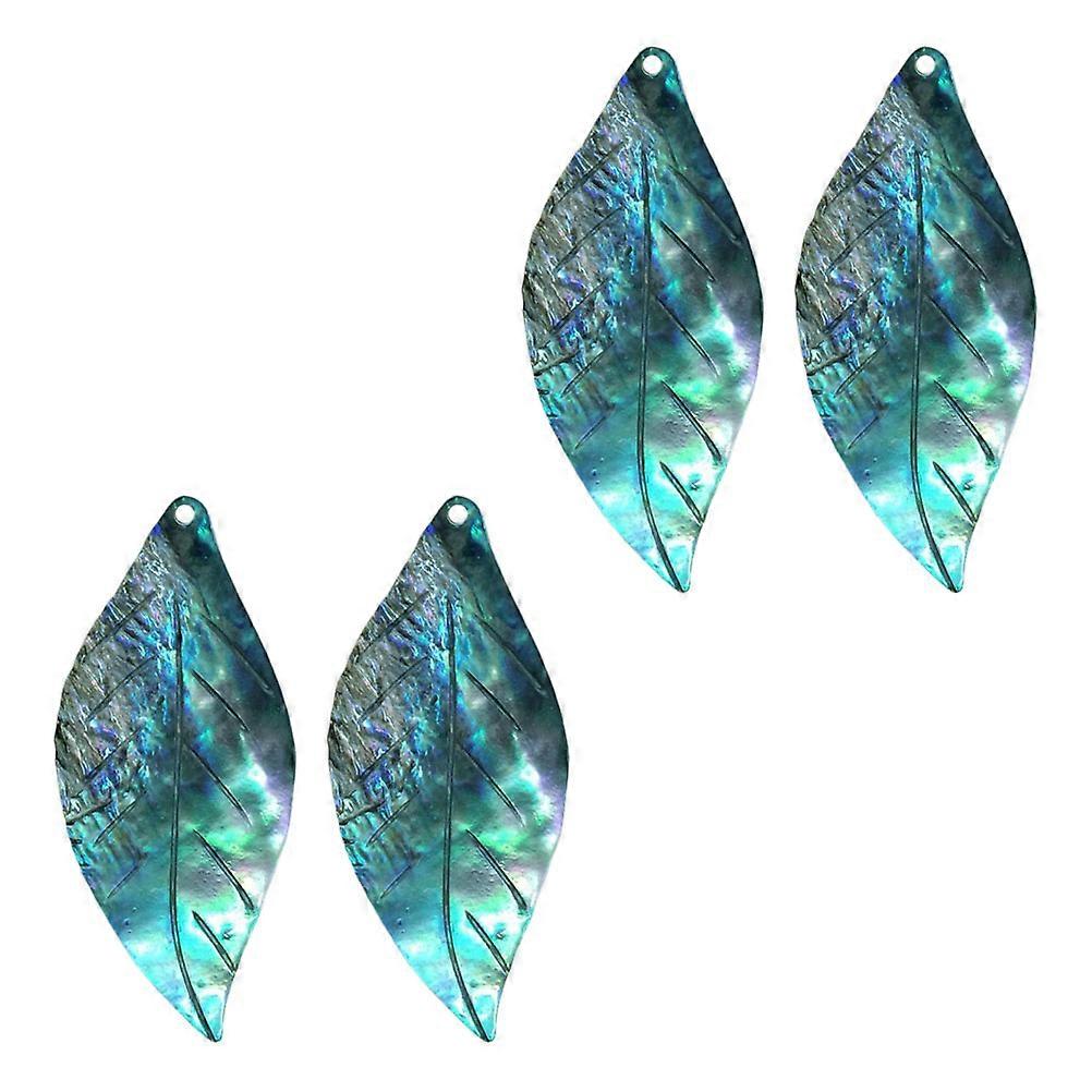 Delicate Leaf Shaped Pendant for DIY Jewelry Crafts with Smooth Edges Multi Pieces