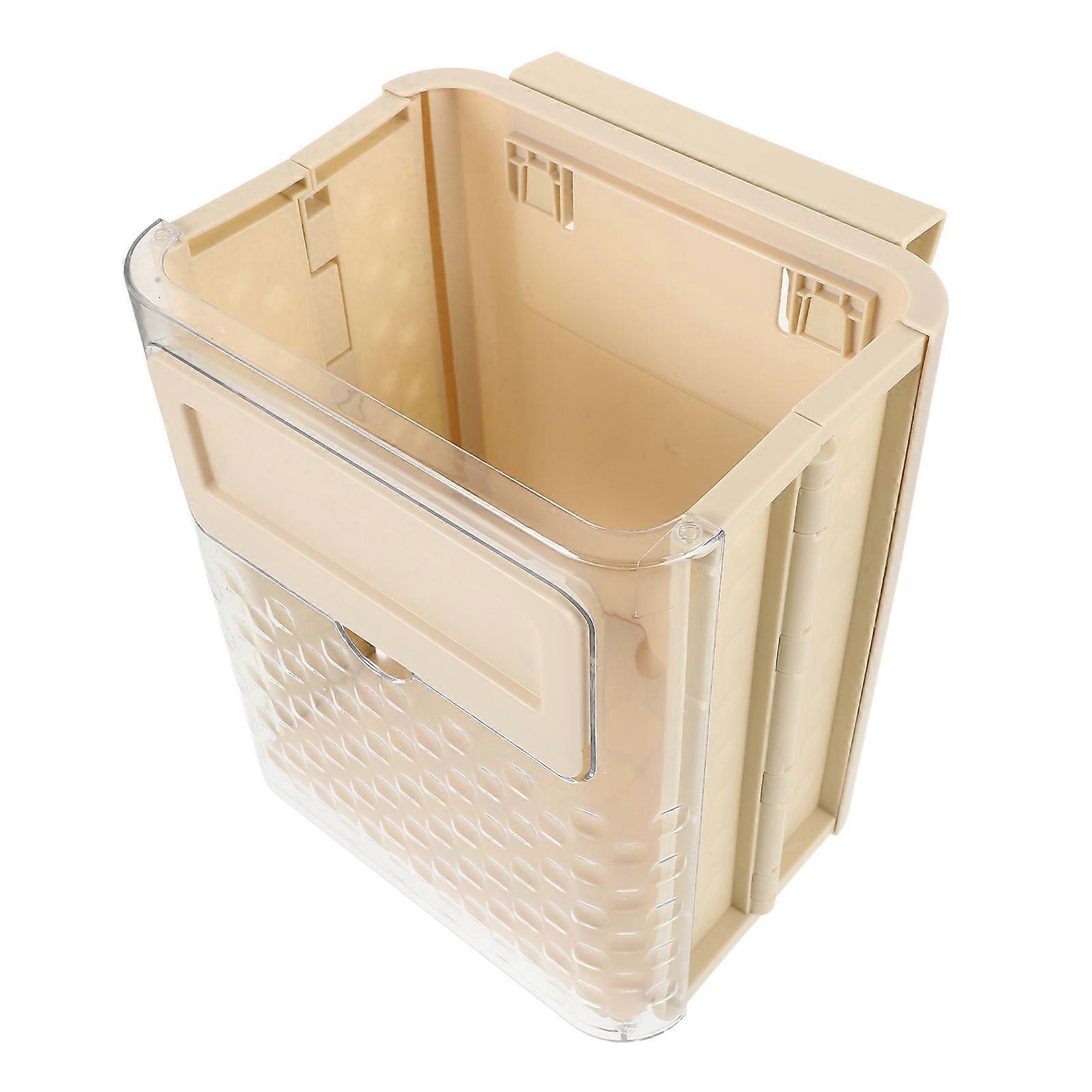 Foldable Wall Hanging Trash Can Plastic Garbage Bin Waste Bin KitchenTrash Can