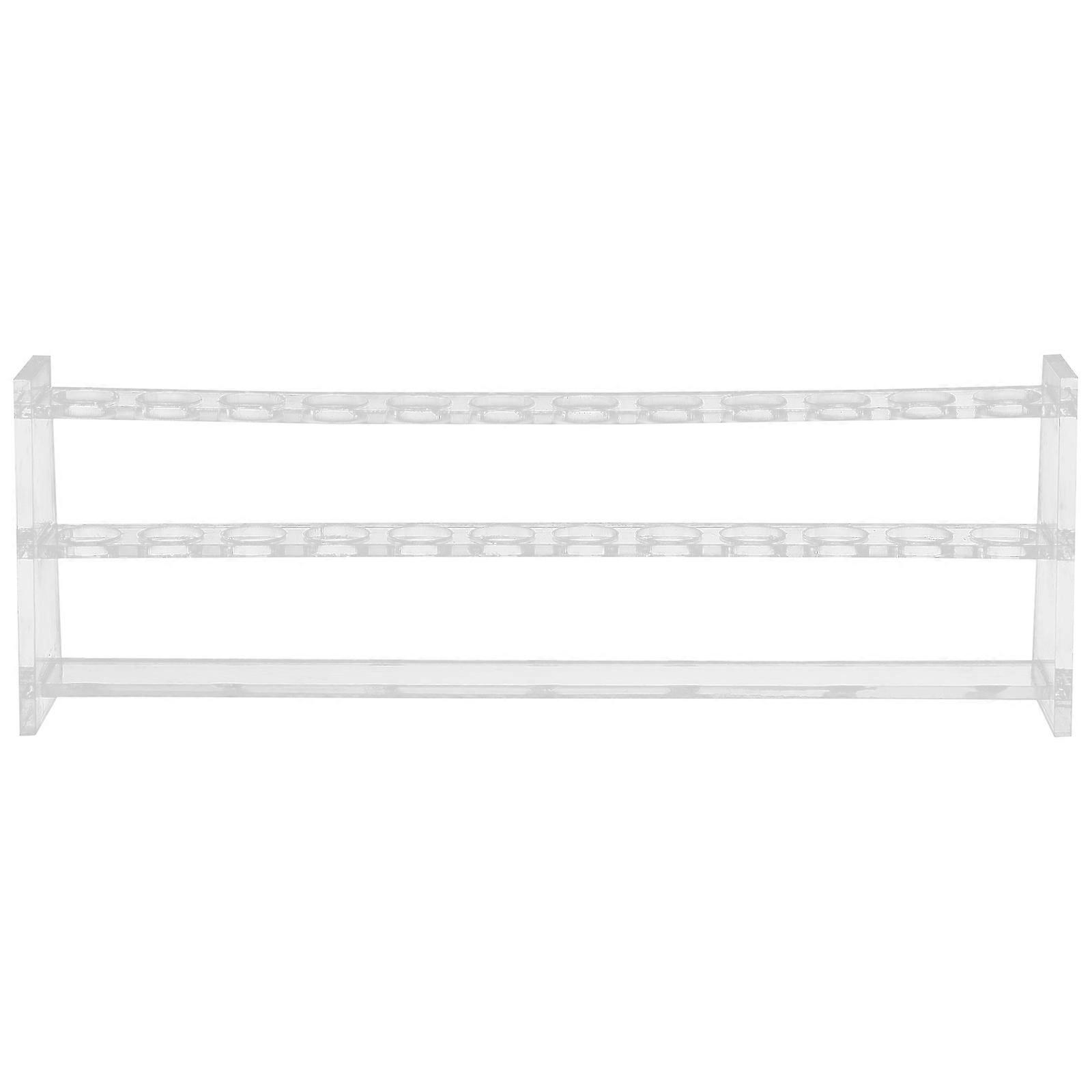 Lightweight Acrylic Test Tube Rack for Laboratory Use – Transparent Multipurpose Organizer for Equipment Display