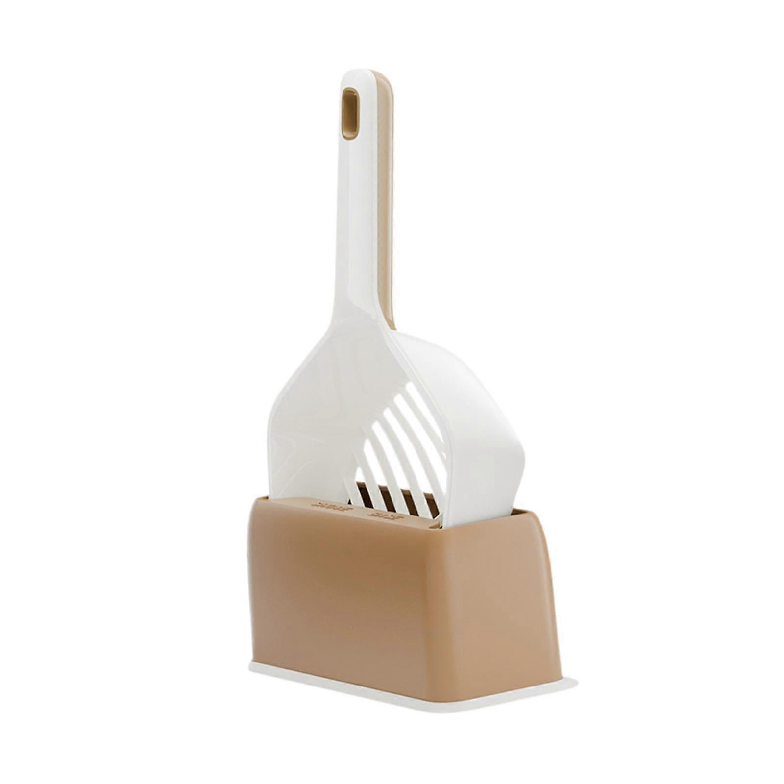Cat Litter Scooper Efficient Sifting Lightweight Multifunctional Useful Sand Sifter Cleaning Tool Pets Accessory, White