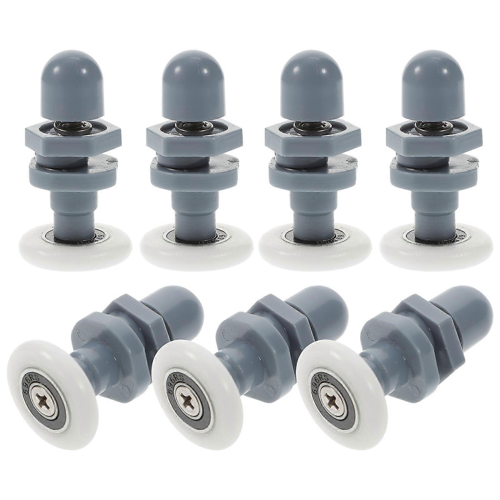 Shower Door Roller Sliding Hardware 8Pcs High Load Bearing Multi Color Smooth Sliding for Bathroom Hardware