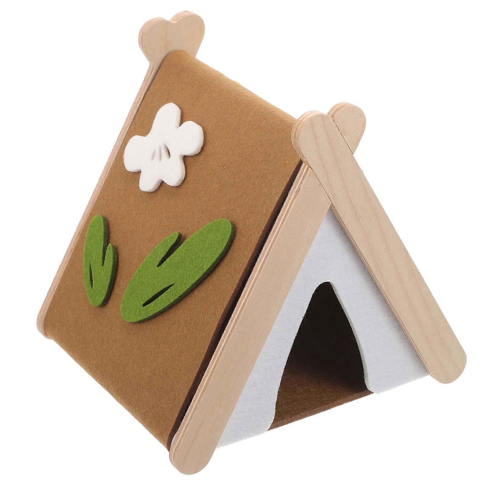 Warm Small Pet Animals House Cozy Winter Hideout For Sugar Gliders And Chinchillas 1Set